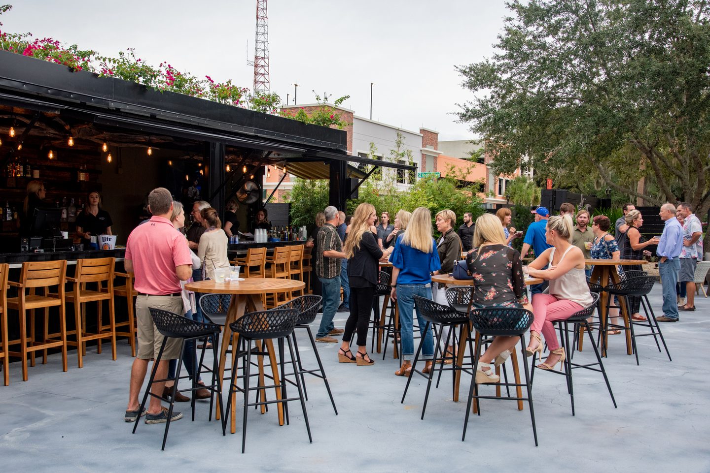 Inside Bank Street Patio Bar, where this Plant Bingo night happens