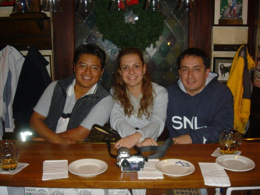 Friends together at a table